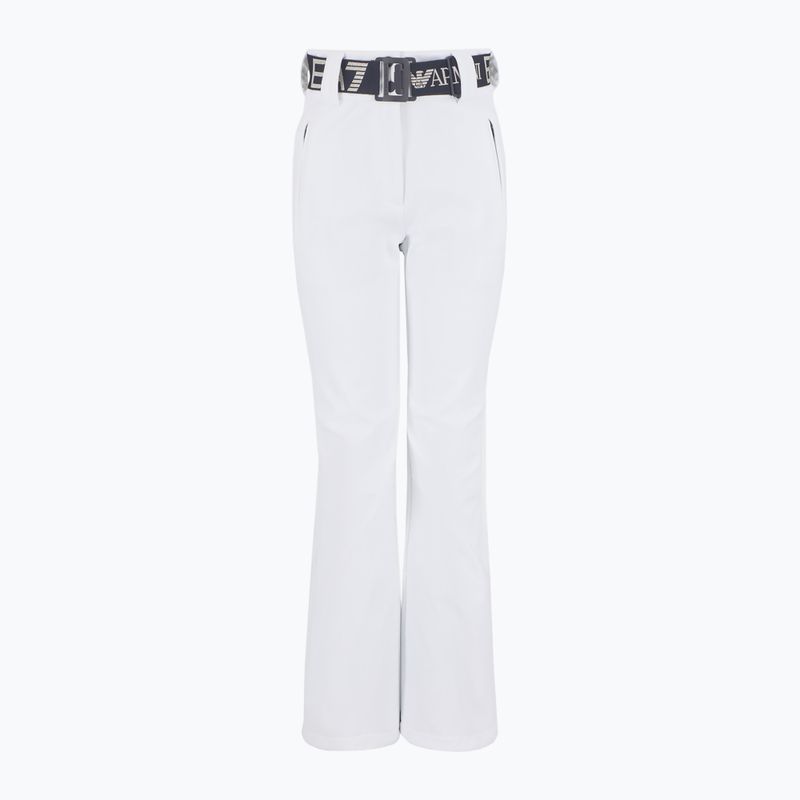 Dámské lyžařské kalhoty EA7 Emporio Armani Ski Kitzbuhel High Waisted Softshell white