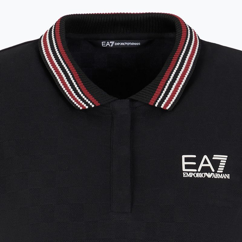 Dámské tričko EA7 Emporio Armani Golf Pro Polo Damier black 3