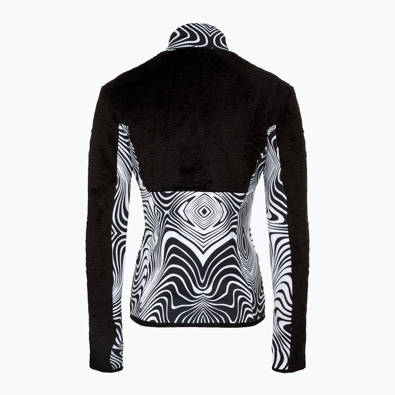 Dámská lyžařská mikina EA7 Ski Kitzbuhel Polarfleece T-Top fancy zebra 2