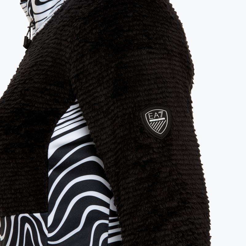 Dámská lyžařská mikina EA7 Ski Kitzbuhel Polarfleece T-Top fancy zebra 3