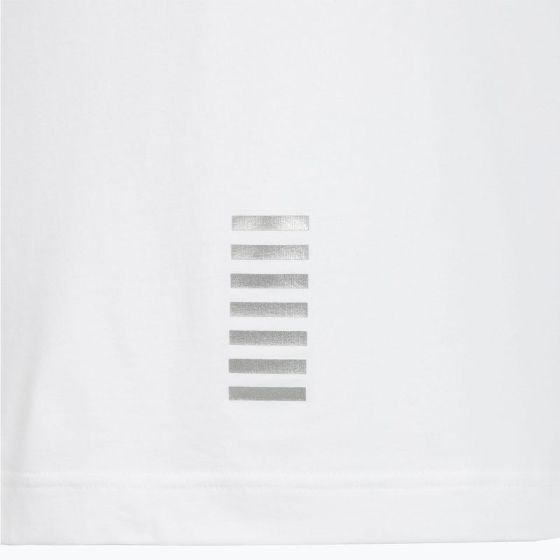 Pánské polo tričko EA7 Emporio Armani Core Identity white/silver logo 5