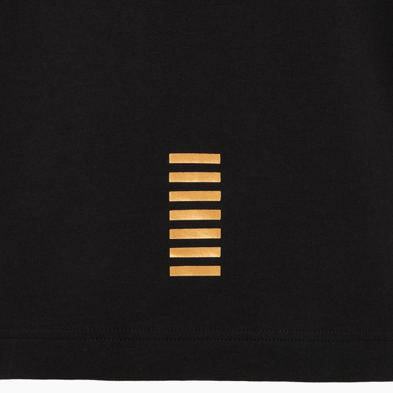 Pánské polo tričko EA7 Emporio Armani Core Identity black/gold logo 4