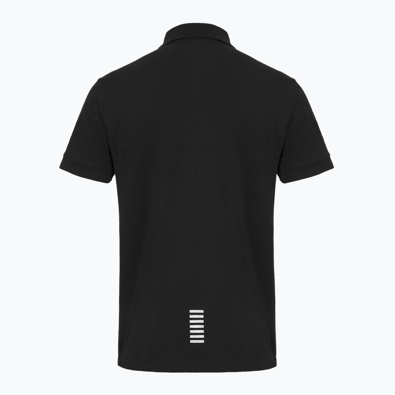 Pánské polo tričko EA7 Emporio Armani Core Identity black/gold logo 2