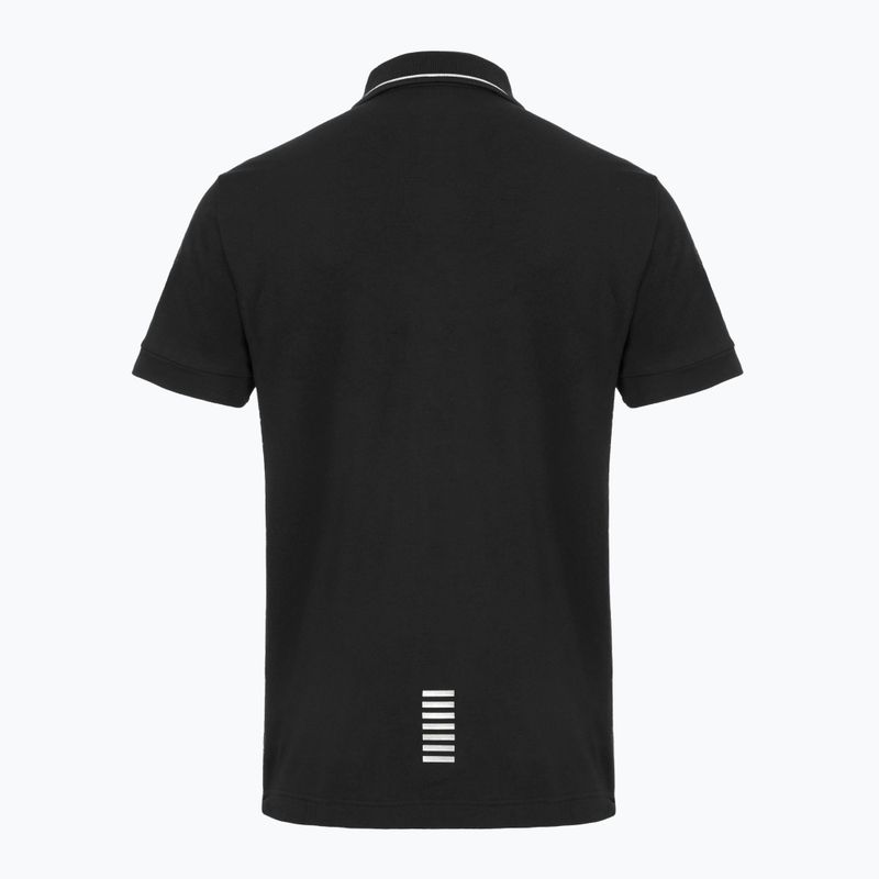 Pánské polo tričko  EA7 Emporio Armani Core Identity Piqué black 2