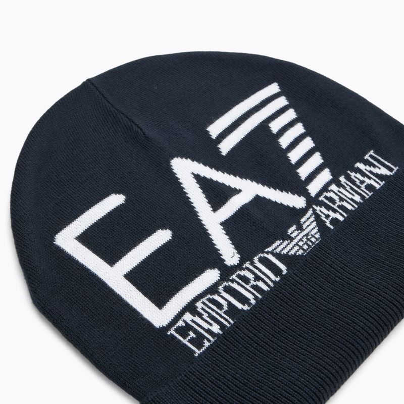Zimní čepice EA7 Emporio Armani Mountain Visibility Beanie blue / white 3