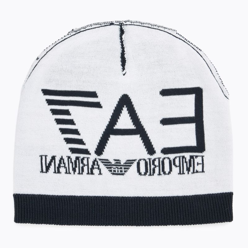 Zimní čepice EA7 Emporio Armani Mountain Visibility Beanie blue / white 4