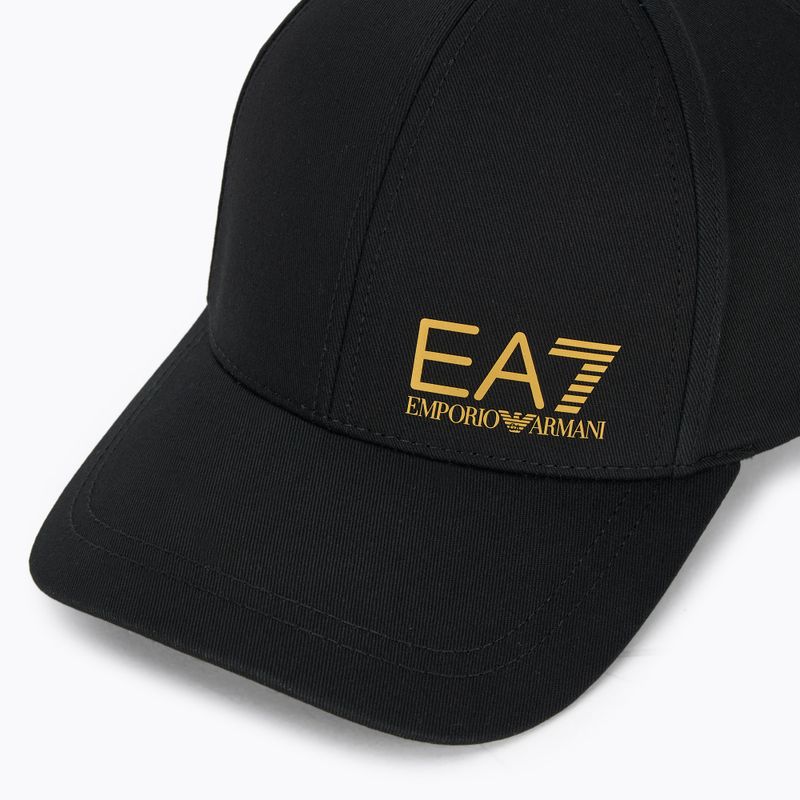 Kšiltovka EA7 Emporio Armani TrainCore IdentityLogo black / gold 3