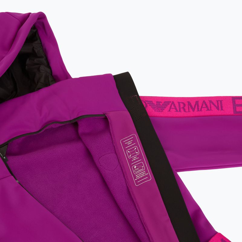 Dámská lyžařská kombinéza EA7 Emporio Armani Ski Kitzbuhel Softshell hollyhock 6