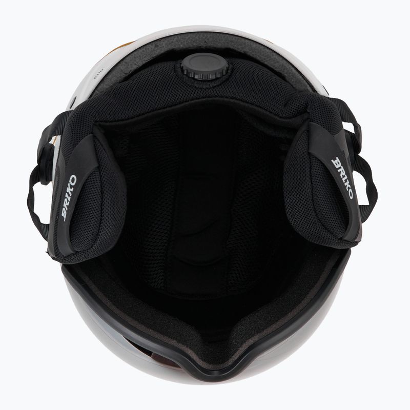 Lyžařská helma Briko Elio Visor matt white/black 5