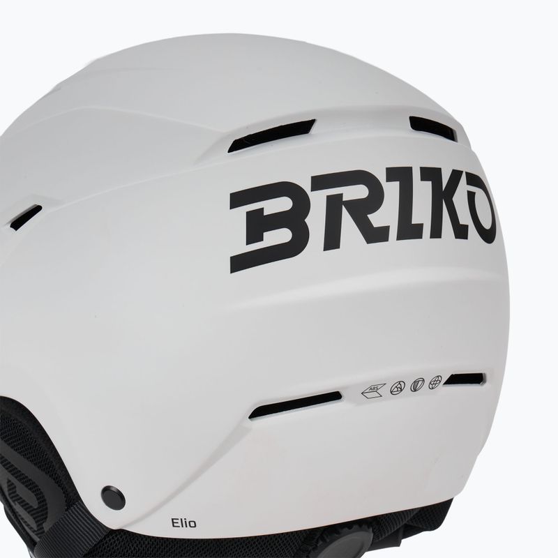 Lyžařská helma Briko Elio Visor matt white/black 8