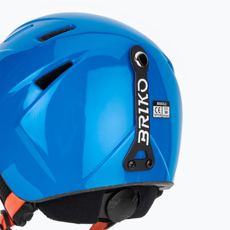 Dětská lyžařská helma Briko Makalu Jr shiny lochmara blue/pomegranate red 8