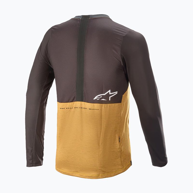 Alpinestars pánský cyklistický dres Alps 6.0 V2 LS Jersey žlutý 1763821/4010 2