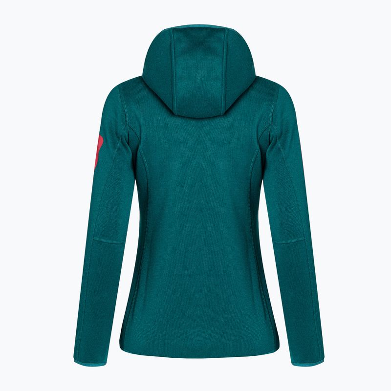 Dámská fleece mikina CMP zelená 3H19826/12EG 2