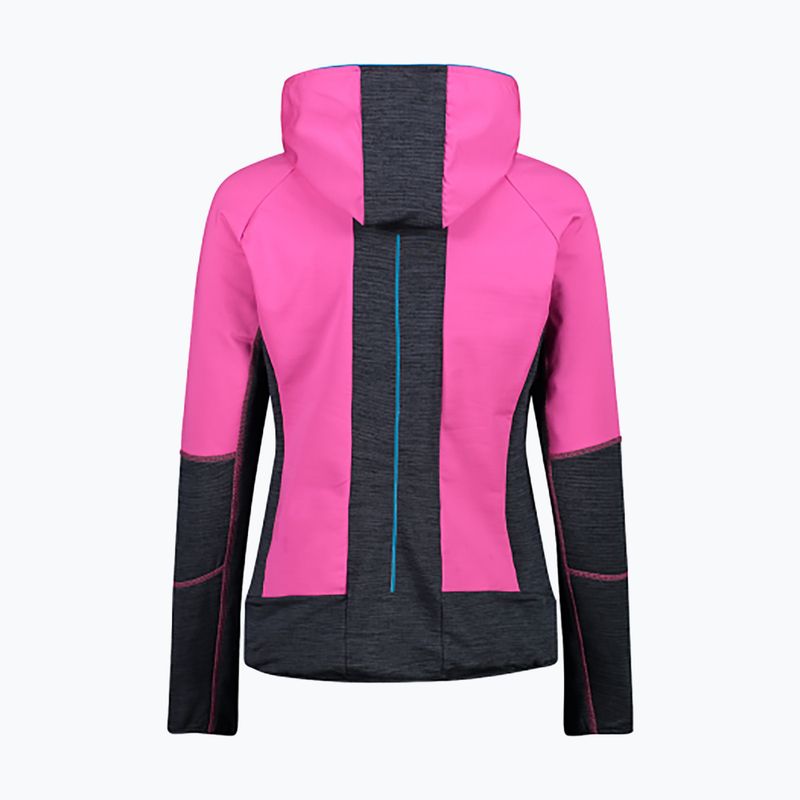 Dámská fleece mikina CMP růžová 32E6156/H924 2