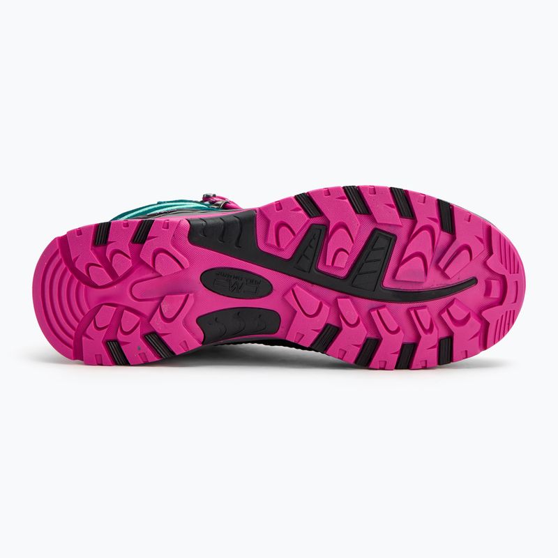 Juniorské trekové boty CMP Rigel Mid lake / pink fluo 4