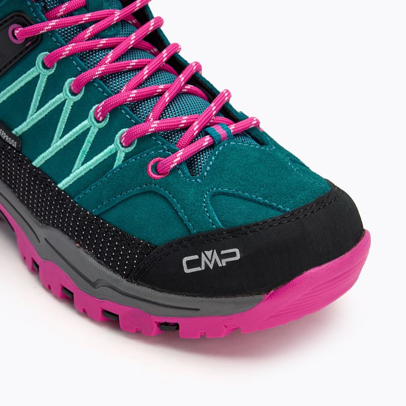 Juniorské trekové boty CMP Rigel Mid lake / pink fluo 7