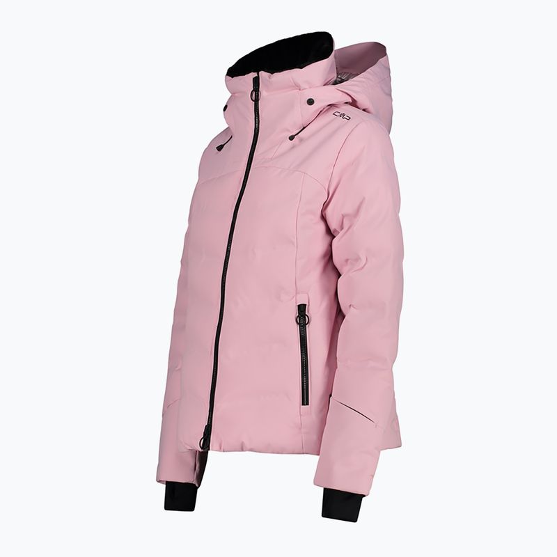 Dámská péřová bunda CMP Fix Hood růžová 32W0266 7
