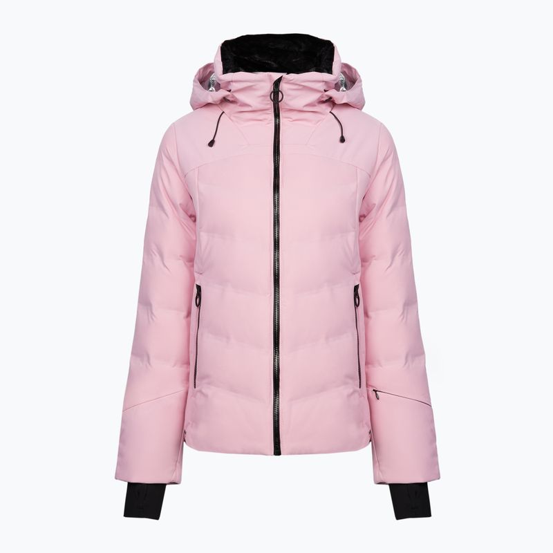 Dámská péřová bunda CMP Fix Hood růžová 32W0266