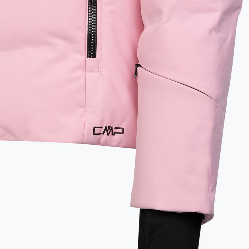 Dámská péřová bunda CMP Fix Hood růžová 32W0266 3