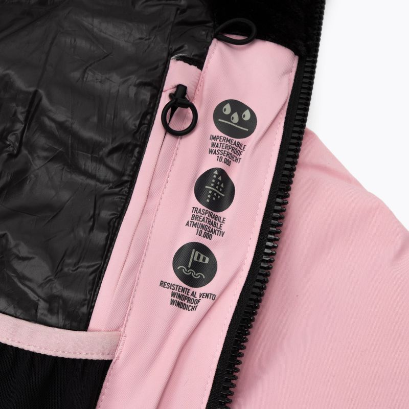 Dámská péřová bunda CMP Fix Hood růžová 32W0266 4