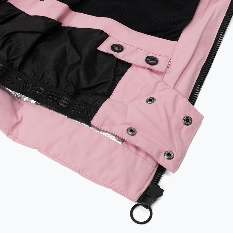 Dámská péřová bunda CMP Fix Hood růžová 32W0266 5