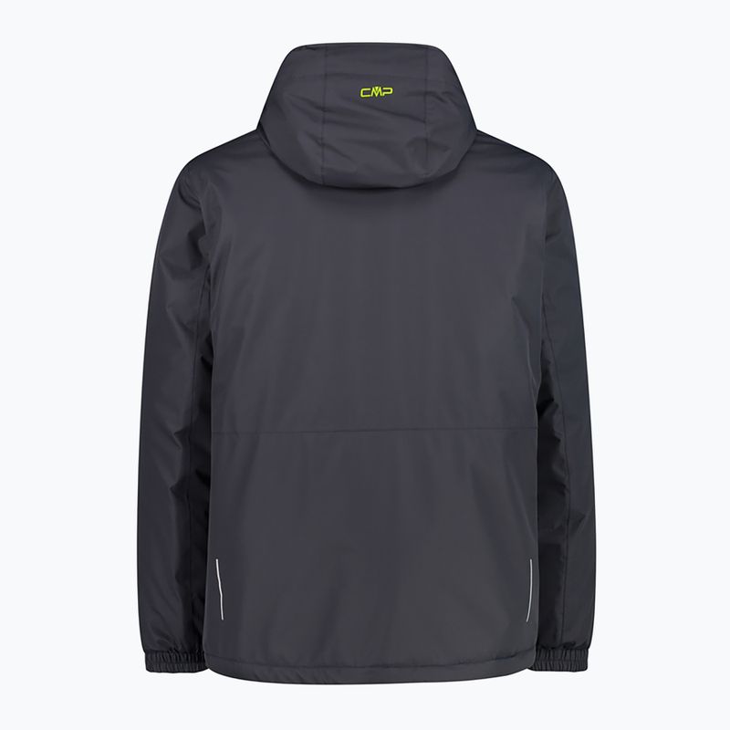 Pánská hybridní bunda CMP Fix Hood tmavě šedá 32Z1847/U423 5