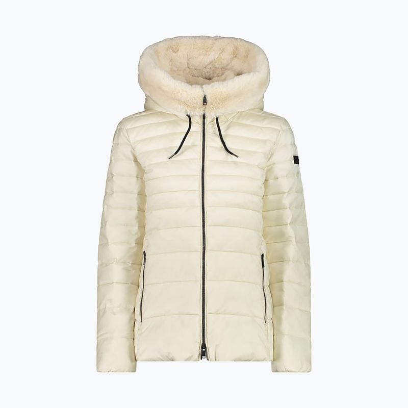 Dámská péřová bunda CMP Fix Hood beige 32K3076F