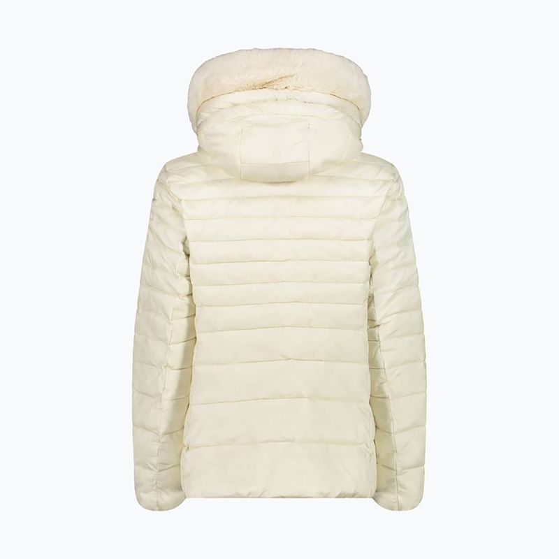 Dámská péřová bunda CMP Fix Hood beige 32K3076F 3