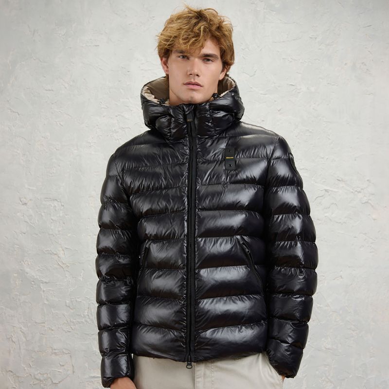 Pánská bunda Blauer USA Adams black inside beige 2
