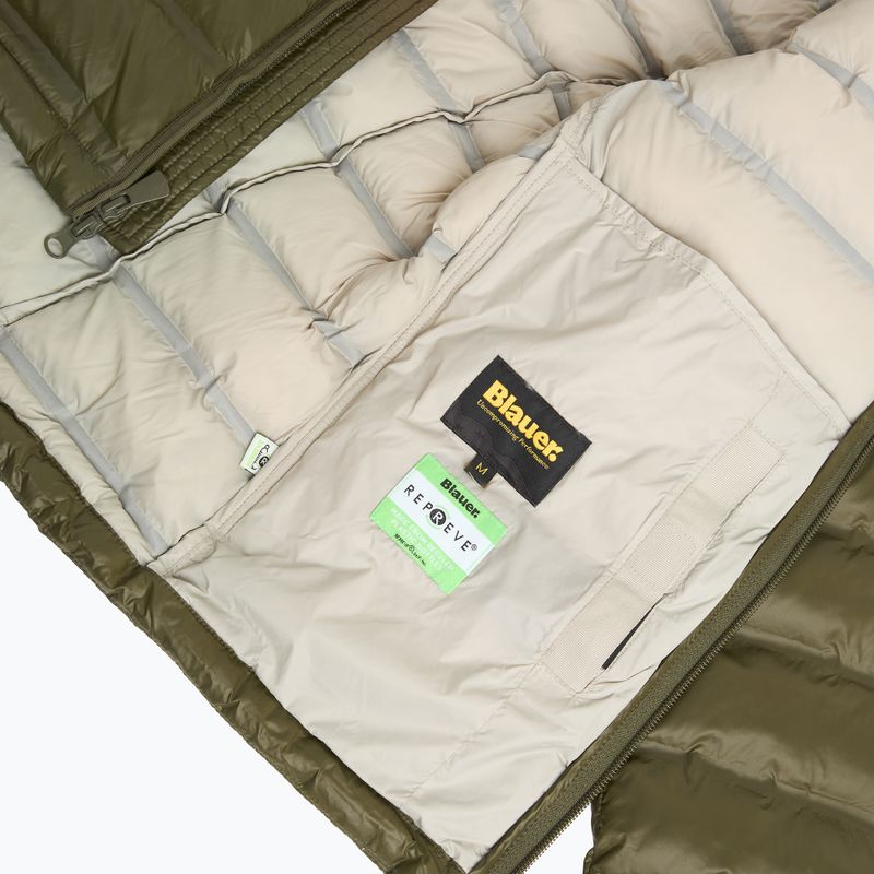 Pánská bunda Blauer USA Charles dark olive inside mist grey 7