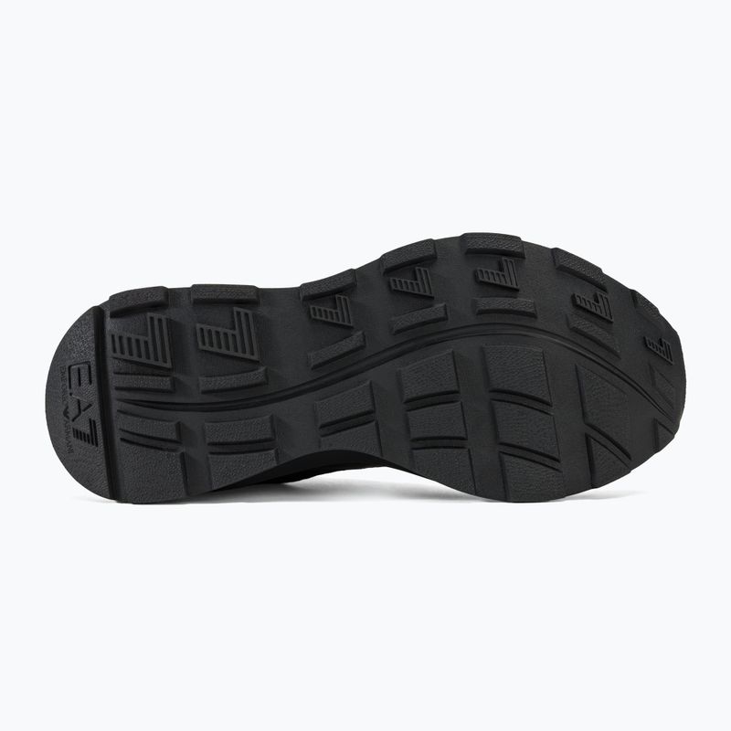 Boty EA7 Emporio Armani Black & White Altura Knit triple black/gold 4
