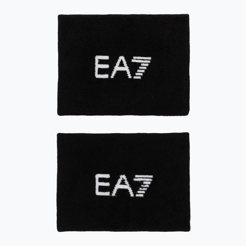 Potítka EA7 Emporio Armani Tennis Pro wrist wraps 2 ks black/white 2