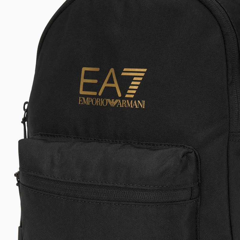 Dětský městský batoh EA7 Emporio Armani Train Core 6 l black / gold logo black gold logo 5