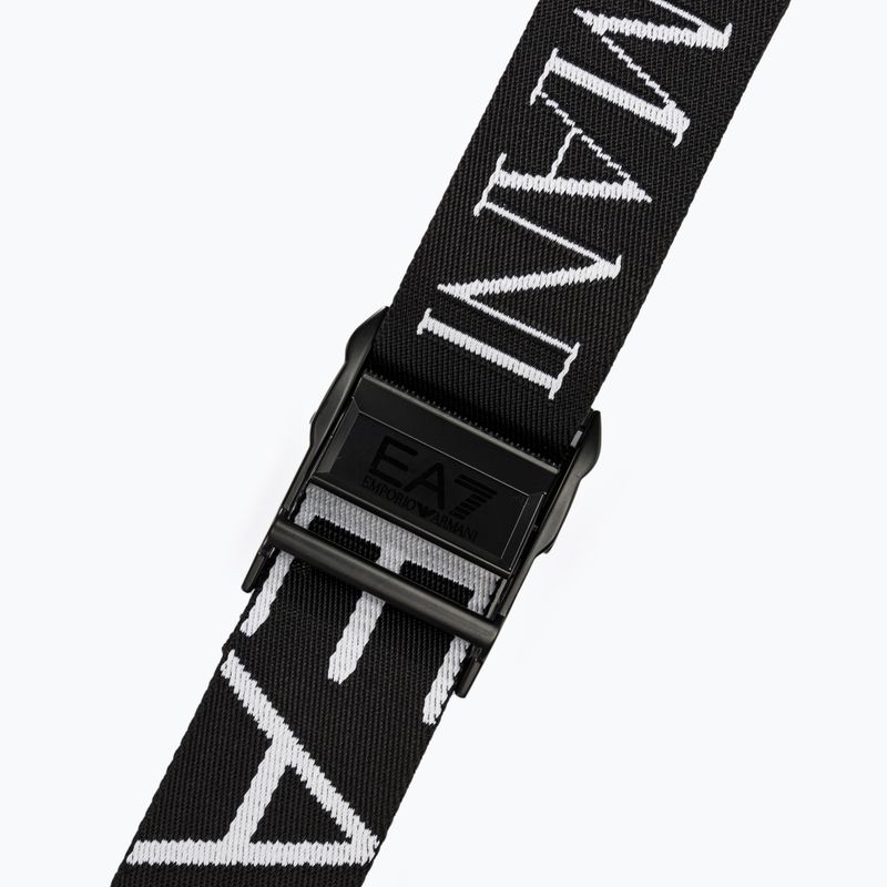 Pásek  EA7 Emporio Armani Allover Logo black/white 2