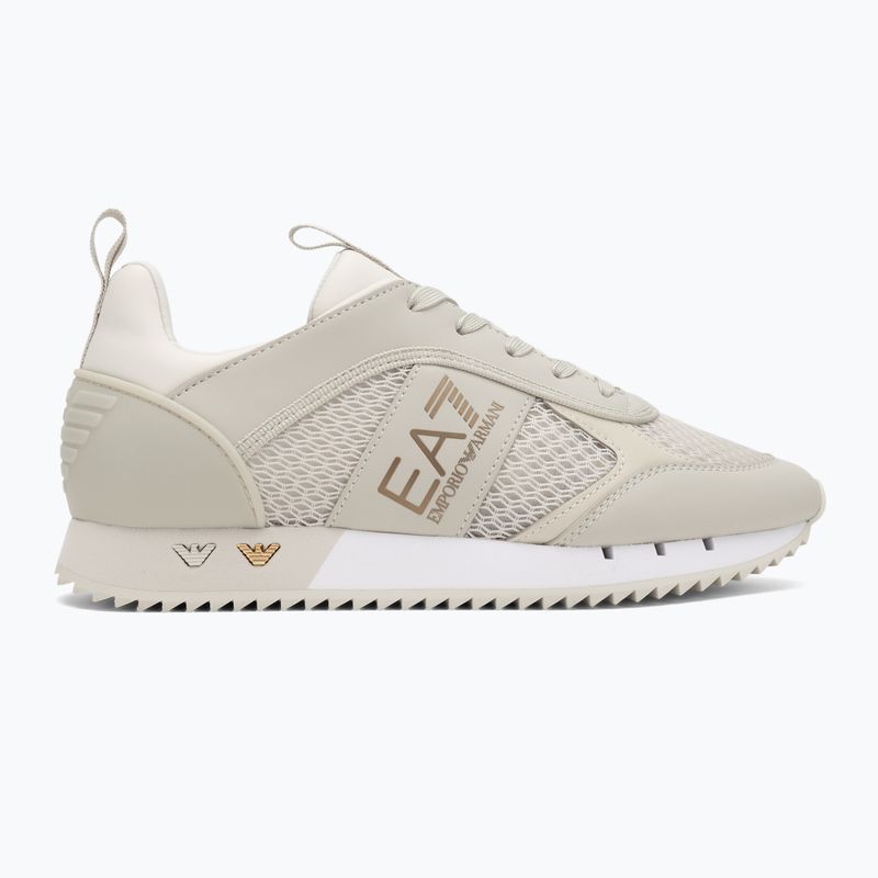 Boty EA7 Emporio Armani Black & White Laces silver birch/gold 2