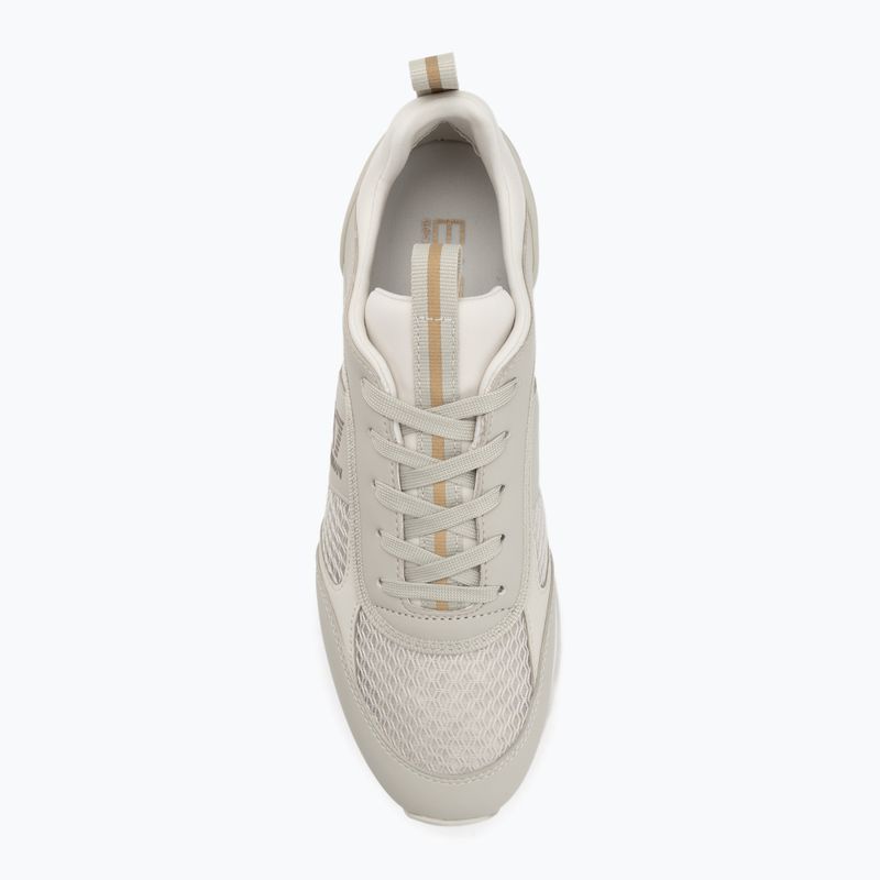 Boty EA7 Emporio Armani Black & White Laces silver birch/gold 5
