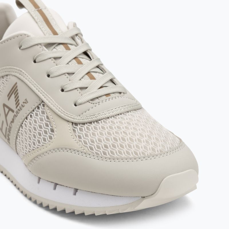 Boty EA7 Emporio Armani Black & White Laces silver birch/gold 7