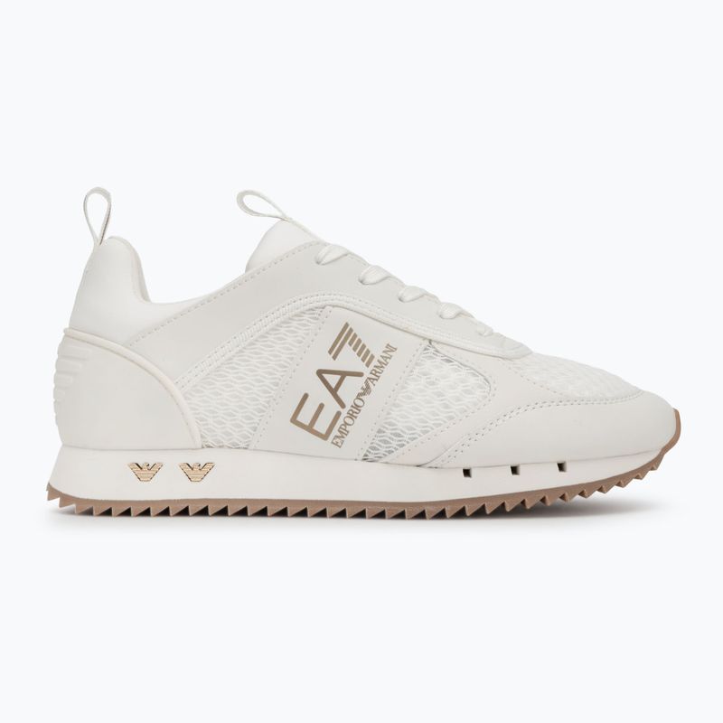 Boty EA7 Emporio Armani Black & White Laces triple off wht/gold 2