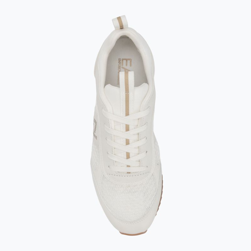 Boty EA7 Emporio Armani Black & White Laces triple off wht/gold 5