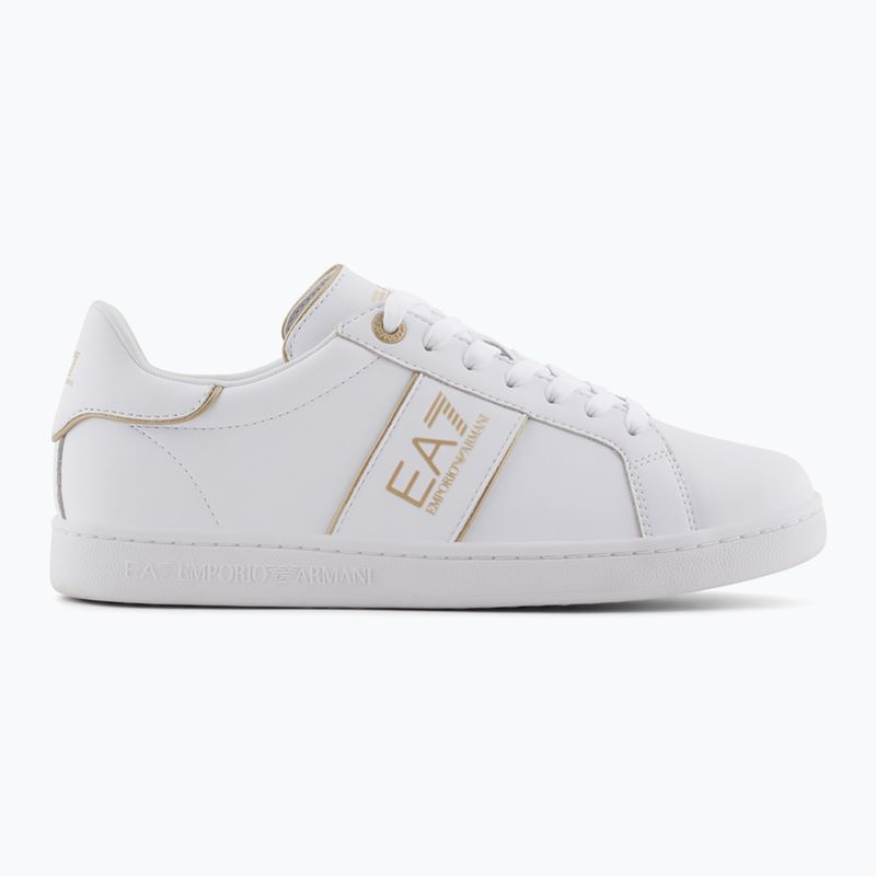 Boty EA7 Emporio Armani Classic Logo full wht/gold detail