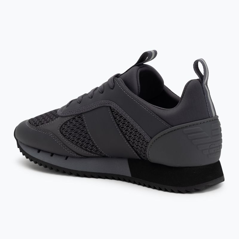 Boty EA7 Emporio Armani Black & White Laces asphalt grey/silv.g7 3