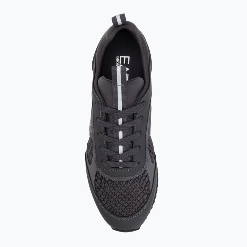 Boty EA7 Emporio Armani Black & White Laces asphalt grey/silv.g7 5