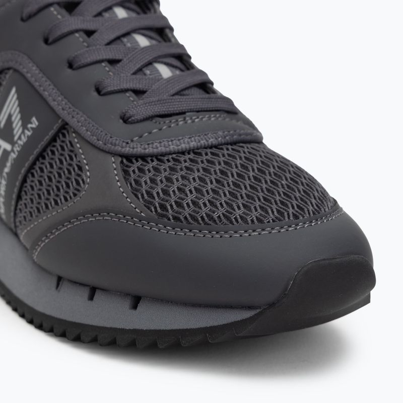 Boty EA7 Emporio Armani Black & White Laces asphalt grey/silv.g7 7