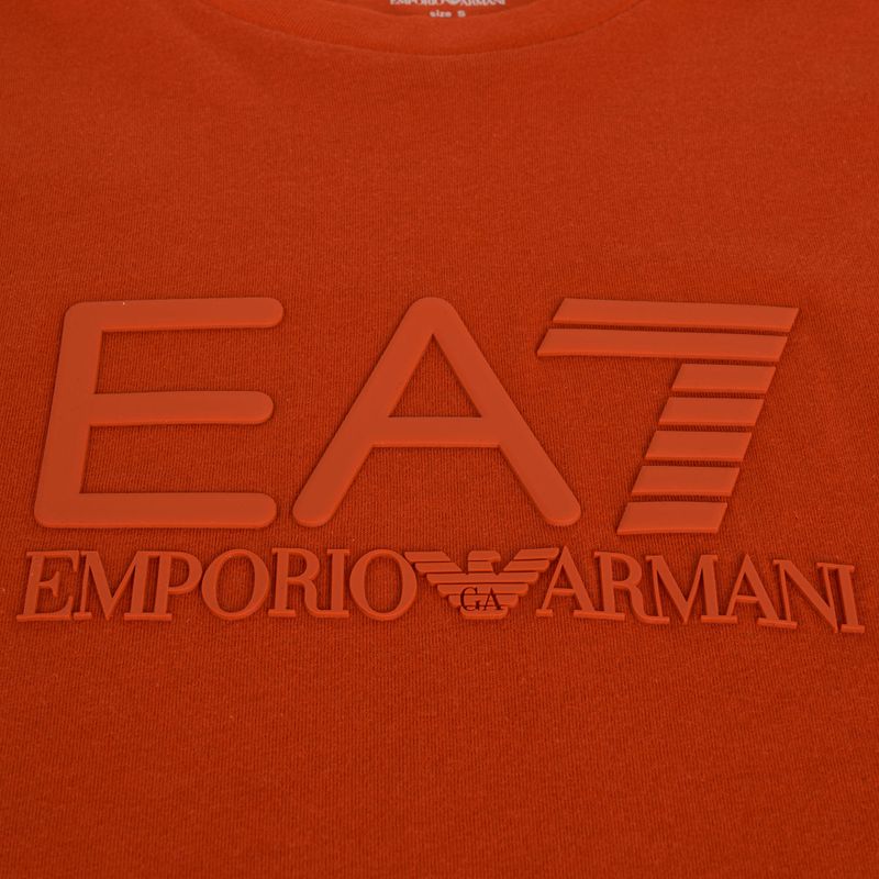 Pánské tričko EA7 Emporio Armani Visibility Cotton Crew rooibos tea 3