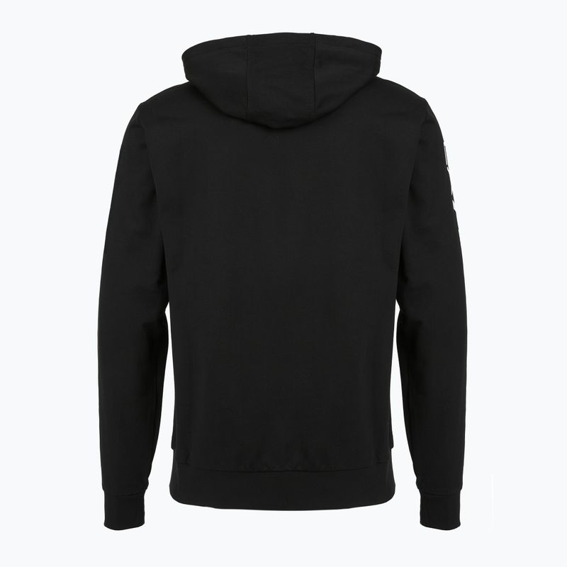Pánská mikina Emporio Armani EA7 Train Logo Series Extended Logo Hoodie black / white 2