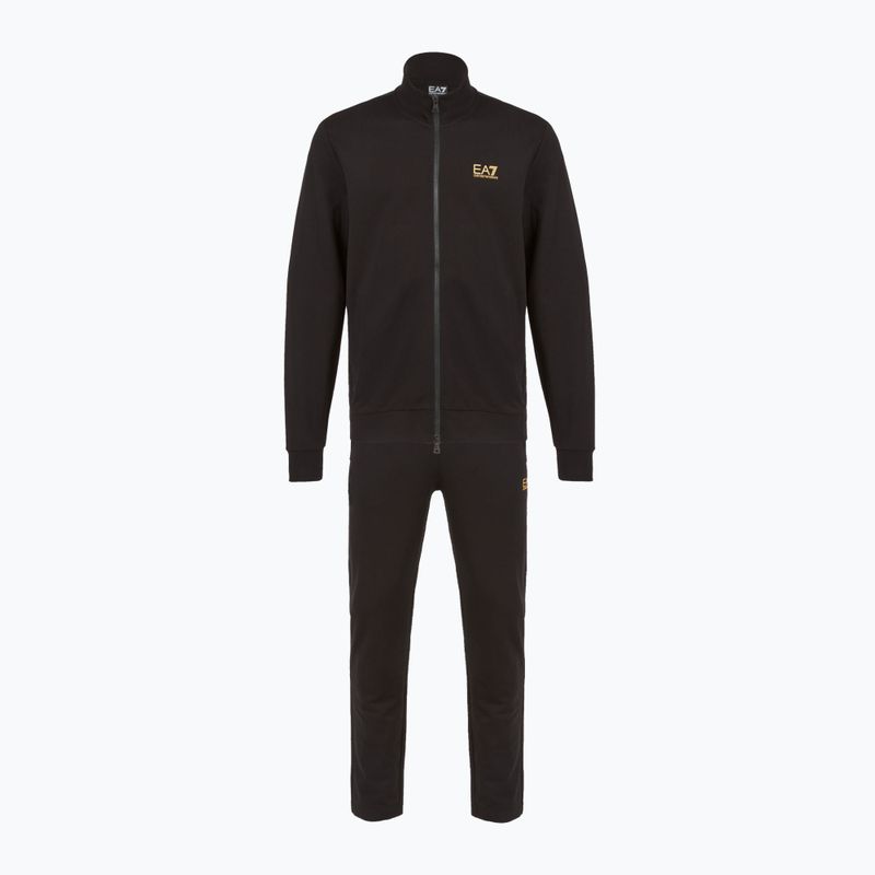 Pánská tepláková souprava EA7 Emporio Armani Train Core Identity Tracksuit FZ black/gold