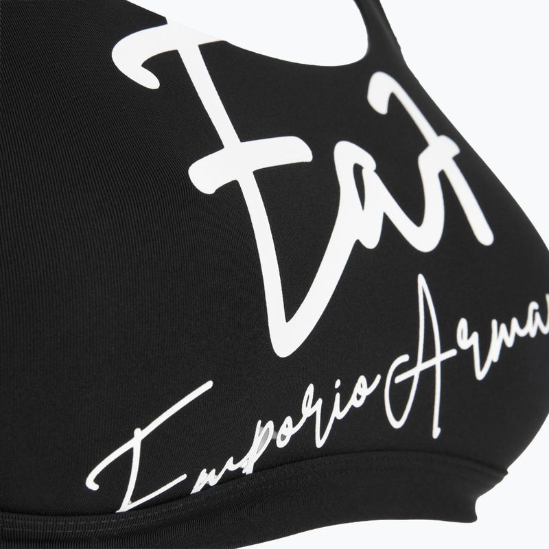 Dámské dvoudílné plavky EA7 Emporio Armani Maxi Logo Bikini Top black 5