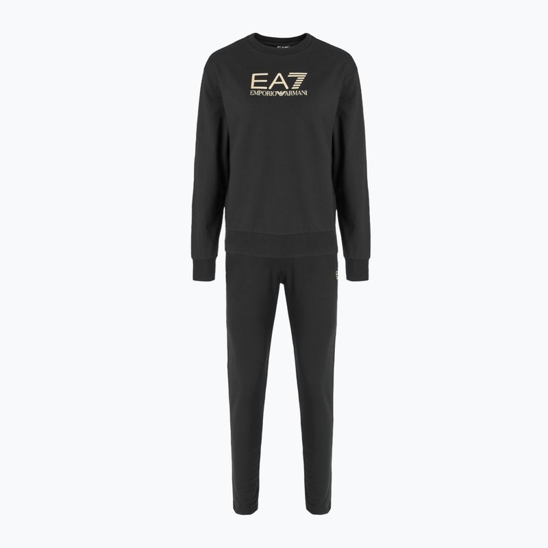 Dámská tepláková souprava EA7 Emporio Armani Train Tracksuit MaxiLogo black/gold