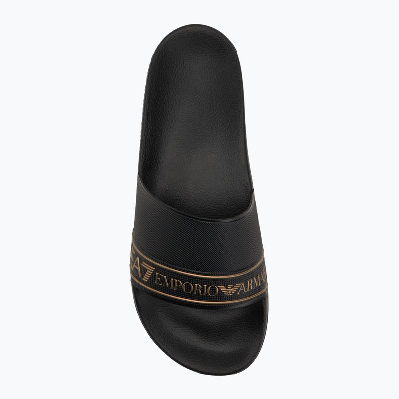 Nazouváky EA7 Emporio Armani Water Sports Tape full black/gold 5
