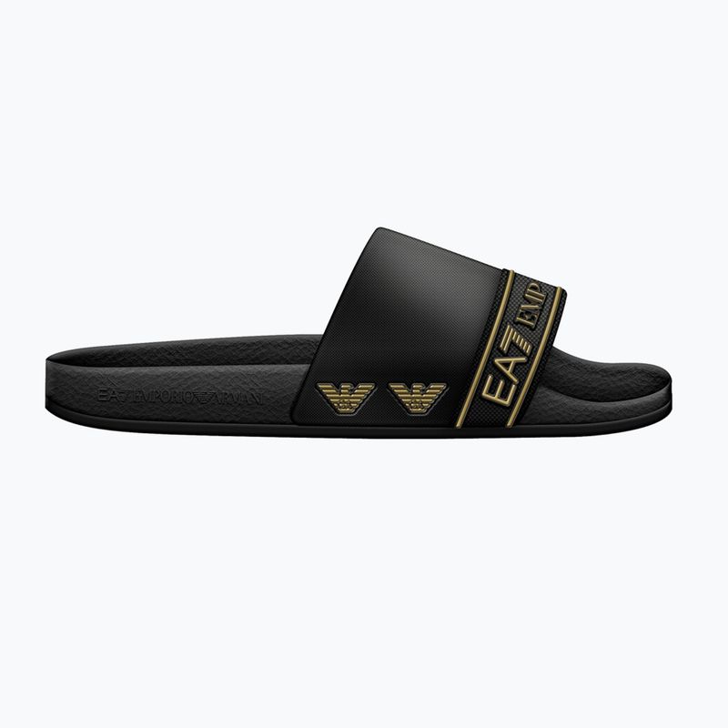 Nazouváky EA7 Emporio Armani Water Sports Tape full black/gold 8